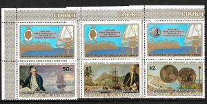  COOK ISLANDS 1978 DISCOVERY SET3 MNH       