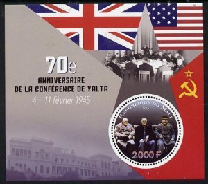 MALI - 2015 - Yalta Conference, 70th Anniv -Perf De Luxe Sheet-MNH-Private Issue
