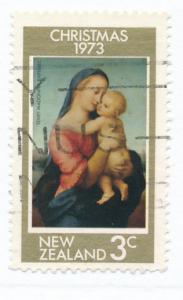 New Zealand 1973 Scott 525 used - 3c, Christmas