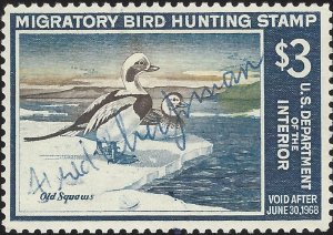 US Scott #RW34 Used VF 1967 US Federal Duck Stamp