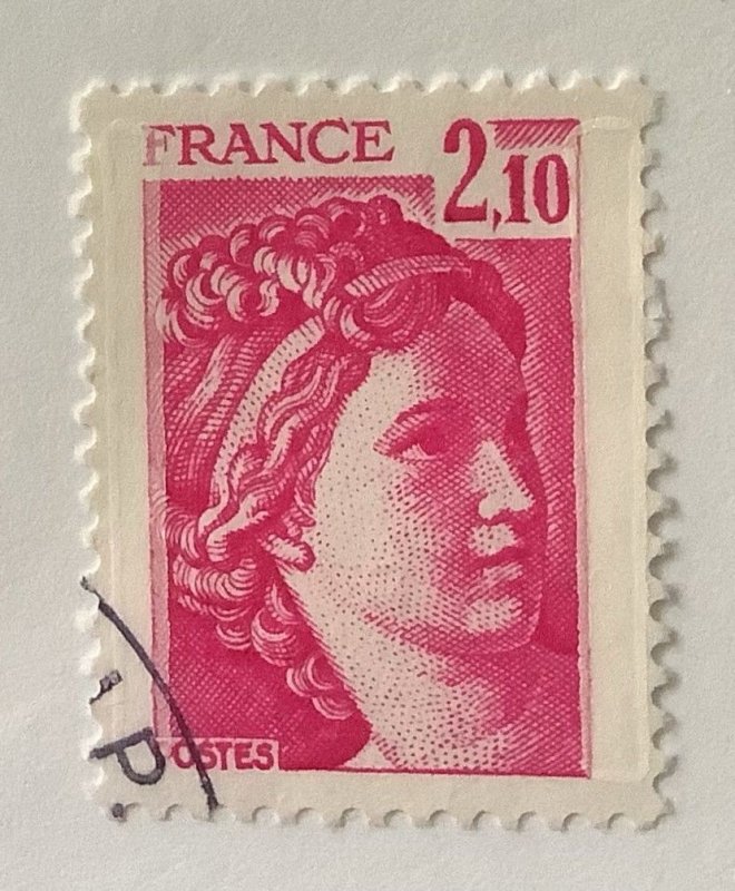 France 1978 Scott 1576 used - 2.10fr,  Sabine by Pierre Gandon