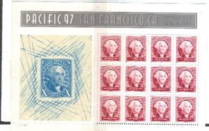 #3140, \George Washington Souvenir Sheet\ MNH