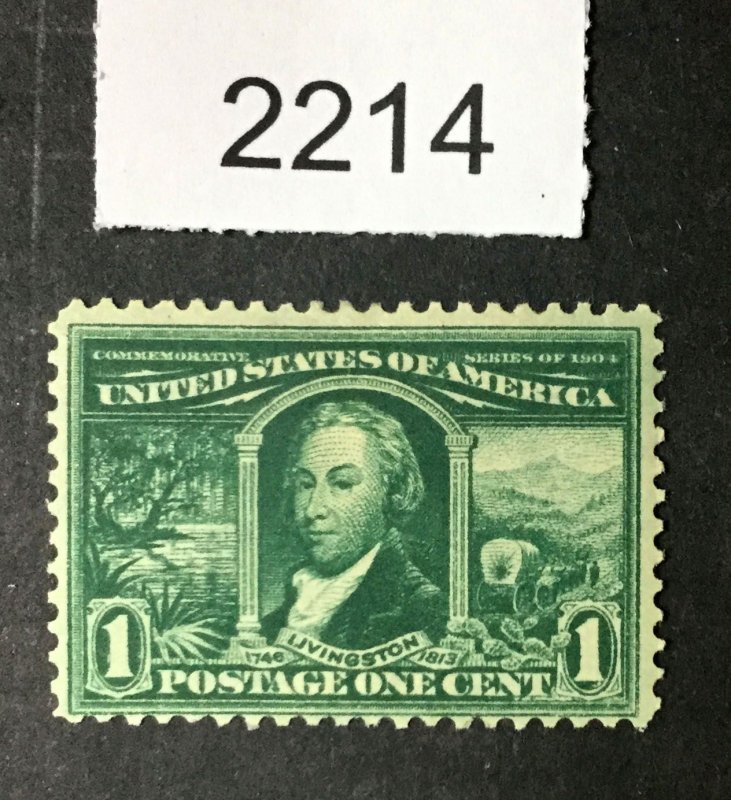 MOMEN: US STAMPS #323 MINT OG H LOT #2214