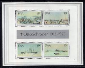 South West Africa 383a Paintings Souvenir Sheet MNH VF