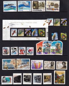 Canada 2007-2013-  collection of 162 used Stamps ( 6 Scans)