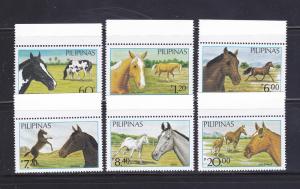 Philippines 1747A-1747F Set MNH Horses