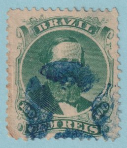 BRAZIL 58  USED - INTERESTING BLUE CANCEL - NO FAULTS VERY FINE! - LBC