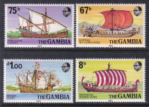 Gambia 413-416 Sailing Ships MNH VF
