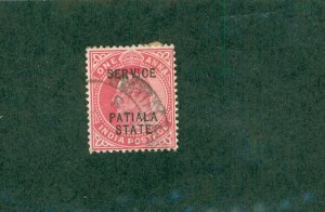 PATIALA INDIAN STATE O21 USED BIN $0.50