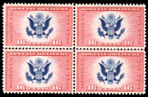 US #CE2 CENTERLINE BLOCK, SUPERB mint never hinged, post office fresh, perfec...