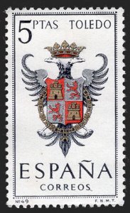 Spain 1966 Provincial Arms - Toledo 5p. Scott.1093 (#3)