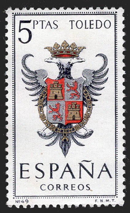 Spain 1966 Provincial Arms - Toledo 5p. Scott.1093 (#3)