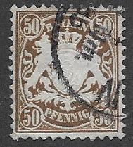 Bavaria  Scott 53  Used