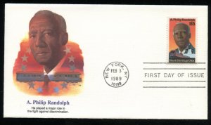 US 2402 A. Philip Randolph UA Fleetwood cachet FDC