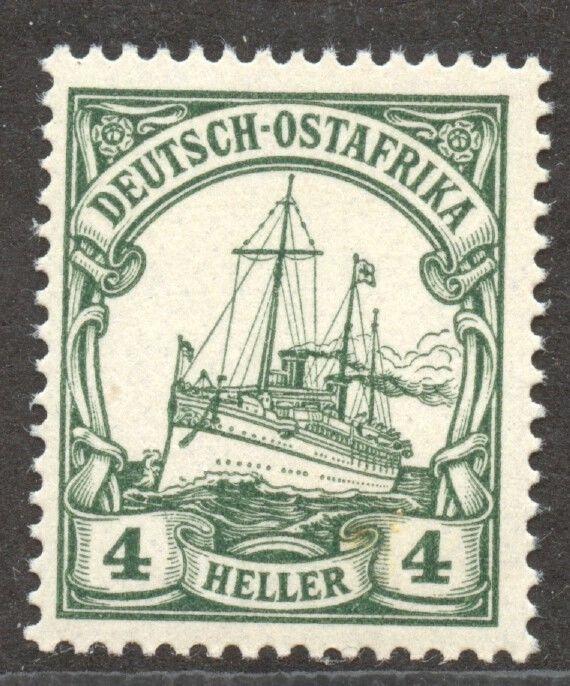 East Africa, 1905 Yacht 4 H  Michel 23 a MNH no watermark, exp. Jaeschke-L., BPP