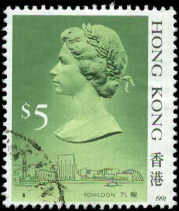 Hong Kong  Scott #501d Used   1991