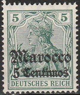 Germany Offices In Morocco #34 F-VF Unused CV $6.50 (A17678)