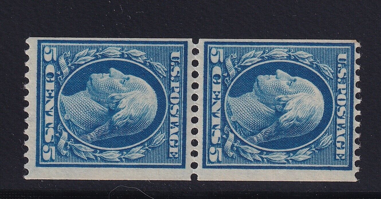 351 Pair VF PSE cert OG 1 stamp NH , 1 lightly hinged nice color ! see ...