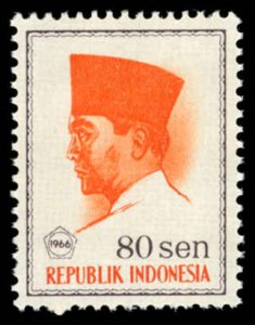 INDONESIA Sc 679 VF/MNH - 1966 80s President Sukarno