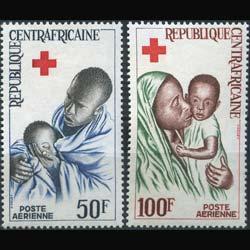 CENTRAL AFRICA 1965 - Scott# C33-4 Red Cross Set of 2 NH