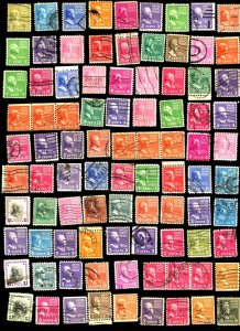 U.S. #USED SET OF POSTAGE STAMPS/MIXED CONDITION 