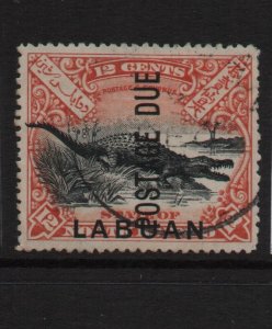 Labuan 1901 SGD7b Postage due 12c 15 perf - used CDS