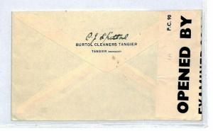 CS185 MOROCCO AGENCIES Cover GB 4d British Post Office Tangier 1940 WW2 Censor