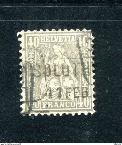 Switzerland 1867 40c Sc 58 Cv $170 14411