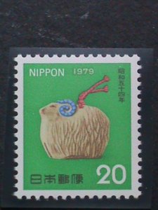 ​JAPAN-1978-SC#1351 NEW YEAR 1979 YEAR OF THE LOVELY SHEEP- MNH -STAMP VF