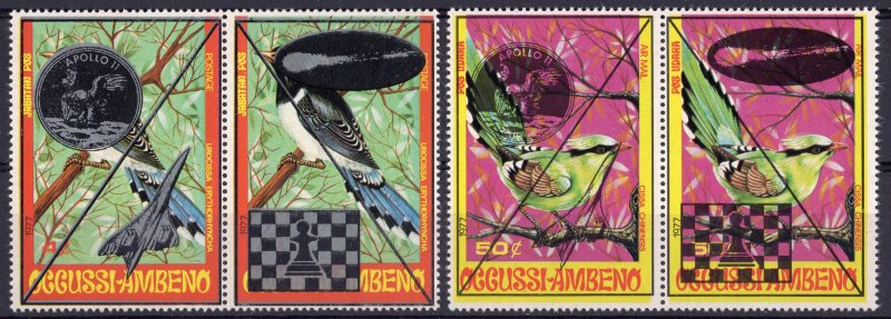 Timor (Ocussi-Ambeno) 1989 CONCORDE-Apollo 11-Chess-Halley'Comet (4) MNH