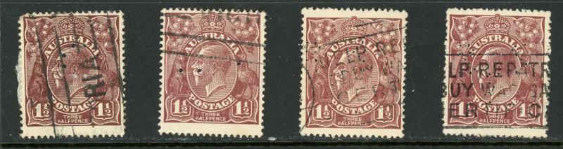 Australia 24 Used (With Perfins) (You Pick)