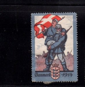 Danish Advertising Stamp -  Denmark 1914 - Military Scene, Soldiers