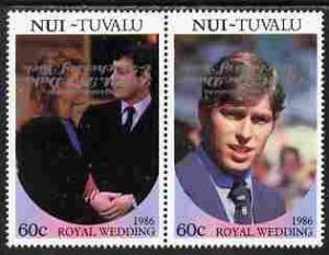 Tuvalu - Nui 1986 Royal Wedding (Andrew & Fergie) 60c...