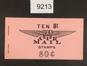 MOMEN: US STAMPS  # BKC11 COMPLETE UNEXPLODED BOOKLET $30 LOT #C 9213