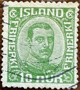 Iceland 1920-22 Sc.116 Used