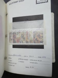EDW1949SELL : GRENADA Very clean, all VF MNH in Display book 1975-1986. Cat