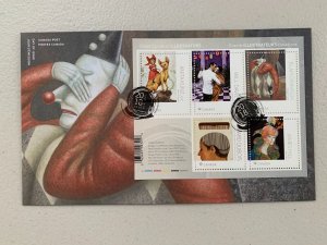 scott 3092 souvenir sheet FDC - Great Illustrators of Canada - 2018