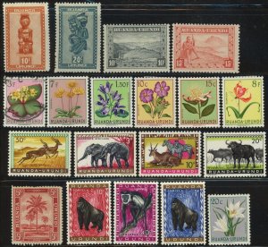 Ruanda-Urundi Postage Africa Stamp Collection Used Mint LH