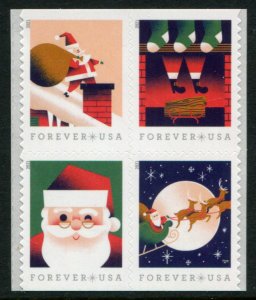 5647a US (58c) A Visit from St Nick SA,   MNH bklt blk/4