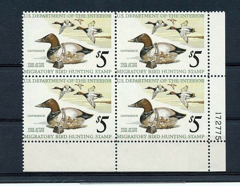 U.S. RW42 (US610) Plate Block of 4, Federal Duck Stamp, MNH, VF, CV$65.00