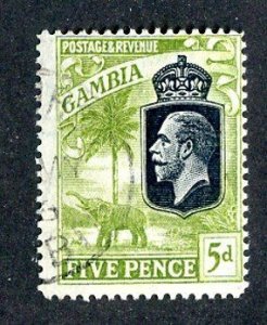 1922 Gambia Sc #109 used cv.$19 ( 9042 BCXX5 )