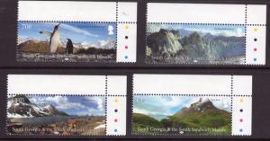 South Georgia Landscapes set corner marginal set superb MNH condition.