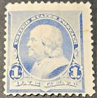 US Stamp # 219, 1 cent Franklin, Mint Hinged, Fine +