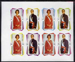 Staffa 1979 Queen of Spain imperf sheetlet containing set...