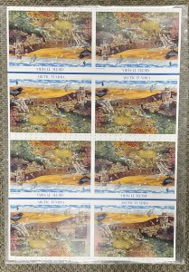 3802 Uncut sheet of 8 Arctic Tundra sheets MNH 37c sheet of 10 FV $29.60