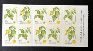 Christmas Is: 2013, Flowering Shrubs $6 self-adhesive stamp booklet, as issued.