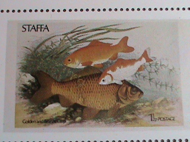 ​STAFFA-SCOTLAND 1973 -WORLD BEAUTIFUL OCEAN FISHES-MNH- SHEET VERY FINE