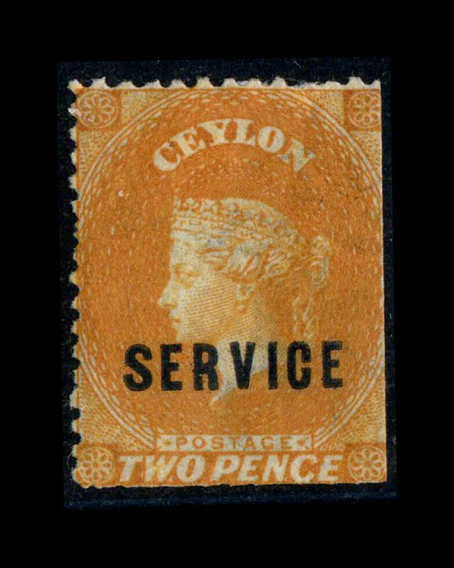 VINTAGE: CEYLON 1869 OG LH SCOTT # O1 $ 77.50 LOT # CEY1869BB