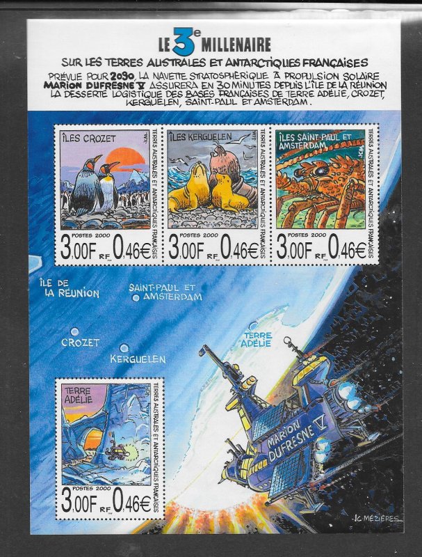 FRENCH SOUTHERN ANTARCTIC TERRITORY #274 (MS)  MNH