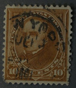 United States #283 VF Used Type II with Interesting Place Cancel & Partial Date